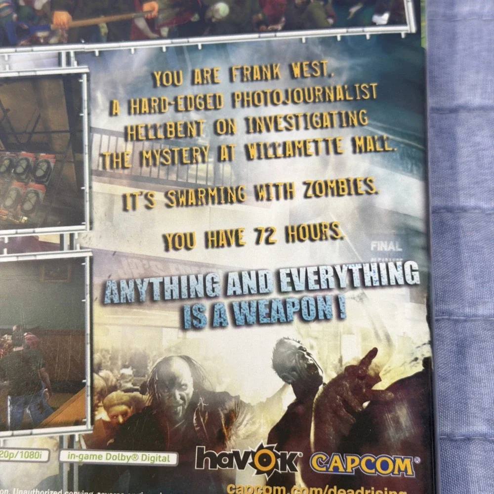 Dead Rising | Microsoft Xbox 360 | 2006 | Complete CIB | Tested | Very Good